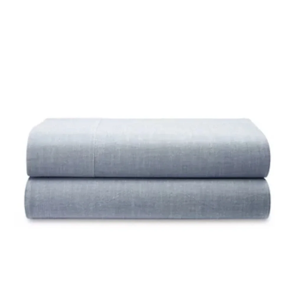 Ralph Lauren Sheet Queen Flat Workshirt Chambray‎ Blue NEW